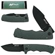 Handcrafted Textured Stainless Steel Knife w/ Clip 8.25 inch (fls)