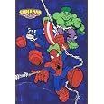 Marvel Heroes Spiderman Blanket The Incredible Hulk & Captain America Friend ...