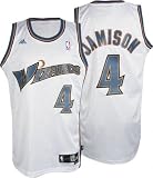 Antawn Jamison Jersey: adidas White Swingman #4 Washington Wizards Jersey
