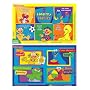 Sesame Street Table Topper Disposable Stick-on Placemats with Reusable Pop-up Travel Case - 50 Count