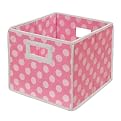 Badger Basket Folding Basket Pink Polka Dot