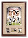 Tom Brady, Peyton Manning and Dan Marino Deluxe Framed Autographed 16x20 Photograph