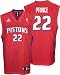 Tayshaun Prince Jersey: adidas Red Replica #22 Detroit Pistons Jersey