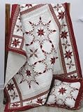 Feathered Star Handmade Cotton Quilted Throw Lap Quilts