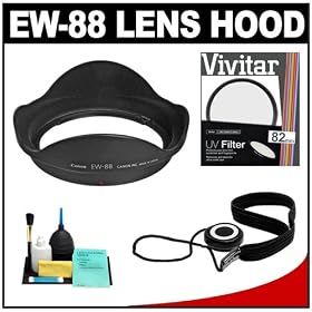Click here to buy Canon EW-88 Lens Hood Kit for the Canon EF 16-35mm f 2.8L II USM Lens + 82mm UV Filter +... by Canon.