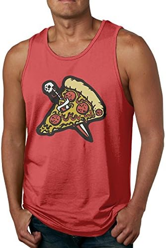 Mens PIZZA KNIFE ENAMEL PIN Funny Cute Cool Tank Top Shirt