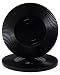 25 Black Interlocking Radial Poker Chips - 2 Grams