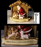 Kneeling Santa Ornament Figurine Tree Ornament