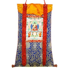Shakyamuni Buddha Thangka Wall Hanging by Buddha Groove