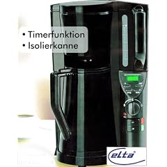 Kaffeemaschine mit Timer und Isolierkanne Kaffeemaschine mit Timer Isolierkanne 15 Tassen Display Kaffeeautomat SCHWARZ