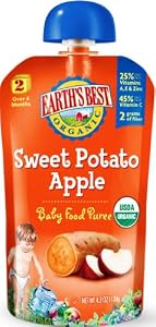 Earth's Best Puree Sweet Potato Apple, 4.2-Ounce (Pack of 12)