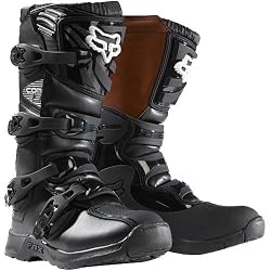 Fox Racing Comp 3 Youth Boys Dirt Bike Motorcycle Boots - Black