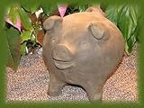CHANCHITO PIG STATUE 9 TERRA COTTA Cast Cement GARDEN Outdoor Sculpture