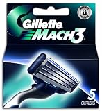 Gillette - 80201241 - Mach3 - Pack de 5 Lames