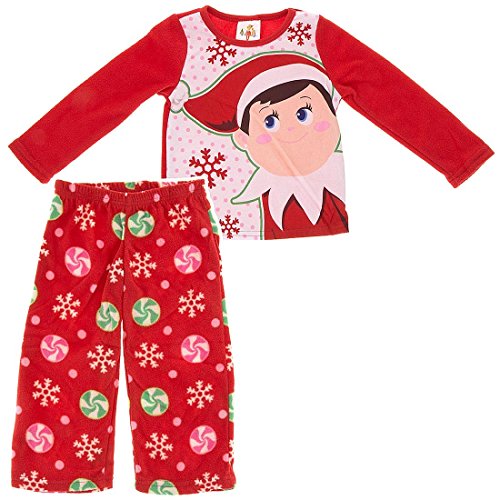 Elf on the Shelf Red Fleece Pajamas for girls