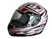 Kinder Motorradhelm rot/weiß MDS + Sturmhaube