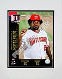 Dmitri Young 2008 Studio Double Matted 8O x 10O Photograph (Unframed)