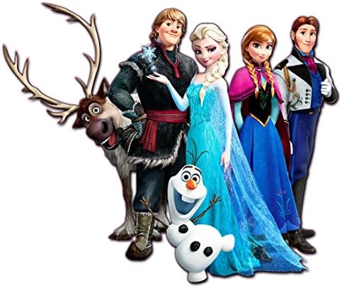 Frozen Characters Decor Decal 25in. Long 30in. Tall