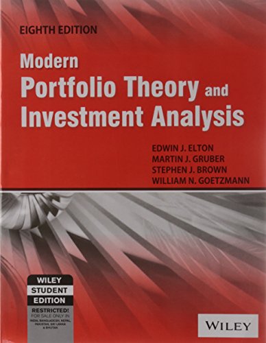 Modern Portfolio Theory And Investment Analysis, 8Th Ed