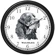 Gordon Setter Dog Wall Clock by WatchBuddy Timepieces (Black Frame)