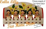 5 PC SPICE RACK.W/WOOD RACK SUNFLOWER MARIA DECOR