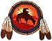 Dreamcatcher Embroidered Patch Native American End of the Trail Icon Large Iron-On Indian Symbol