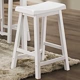 Wooden 29 Bar Stools in White Finish (Set of 2) by Coaster