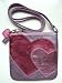 Coach Sweet Heart Jewel Metallic Leather Swingpack Crossbody Messenger Bag Purse Pink Multi