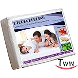 Zippered Box Spring Encasement-Twin- Ample Zipper Opening for Easy Use - Bed Bug Proof, Water Resistant, Ultimate Protection against Insects, Dust Mites, Bacteria and Allergens - Preserves Expensive Box Spring Mattress - Hotel Quality Exceptionally Durable by Utopia Bedding