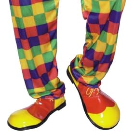 Adult Clown Shoes - Multicoloured one size fit