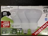 Ecobulb Plus, 6 Pack CFL Flood Light, 65 Watt Equivilant, Uses 15 Watts