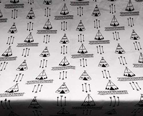 Changing Pad Cover in Arrows and Teepees in Black