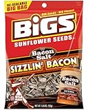 BIGS Bacon Salt Sizzlin' Bacon Sunflower Seeds, 5.35-Ounce Bag(Pack of 12)