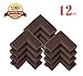 KINGLAKE Thick Baby Safety Softener Table Edge Guard Protector (12PCS Coffee)
