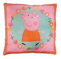 Character World Peppa Pig Polka Dot Printed Plush Cushion