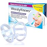 Snoring & Breathing Aid - INVISIBLE NASAL STRIPS from WoodyKnows&reg; - Advanced Nasal Dilators / Snore Stoppers / Nose Vents - Effective, Comfortable, and Durable Anti Snore Solution - Breathe and Sleep Right 3-Count (S+M+L)