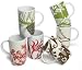 Rosanna Boho Holiday Mugs, Set of 6