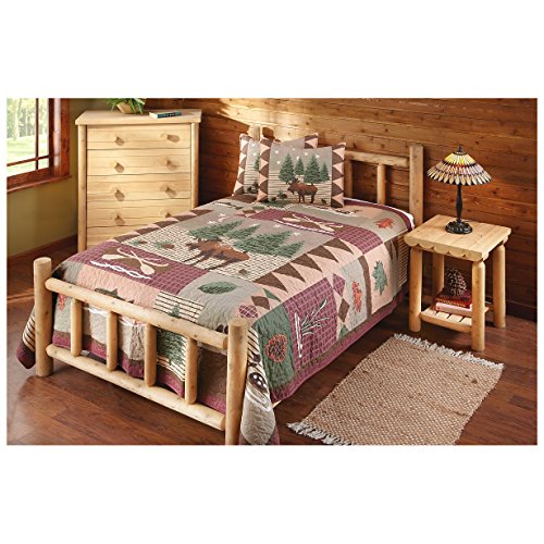 CASTLECREEK Cedar Log Bed Full