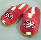 San Francisco 49ers Youth Team Stripe Plush Slippers