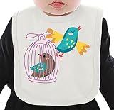 Bird cage ネクタイを有する有機ビブ Medium