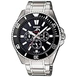 Casio Men's MDV303D-1A1V Stainless-Steel Quartz Watch with Black Dial