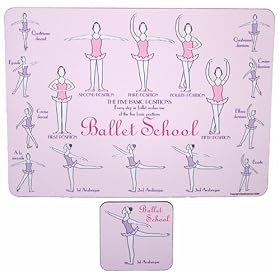 PLACEMAT & COASTER GIFT SET: BALLET SCHOOL