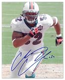 Channing Crowder Miami Dolphins - Running - Autographed 8x10 Photograph