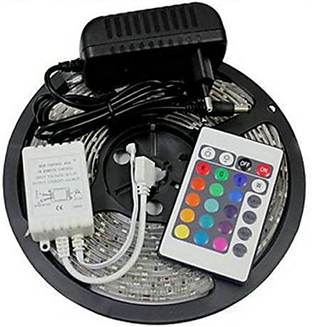 Osled 5m 300 LED Rgb Led Strip Light and 24key Remote Controller and 3a Eu Power Supply (Ac110-240v)