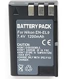 Rechargeable Lithium Ion Battery EN-EL9 ENEL9 For Nikon Digital Cameras D40 D40X D60 D5000