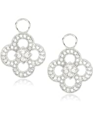 KC Designs "Charmed Life" Diamond 14k White Gold Clover Ear Charm