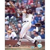 Freddy Sanchez Pittsburgh Pirates - Batting - Autographed 8x10 Photograph with 2006 NL Batting Champ Inscription