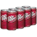 Dr Pepper Soda 7.5oz Small Slim Mini Cans 3/8 Packs (24 Cans) (Choose Flavor Below) (Original)