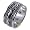 Band Sterling Silver Ring Silver Twist - Size 6