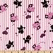 56'' Wide Hello Kitty Cotton Jersey Knit Stripe Lilac Fabric By The Yard